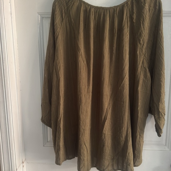 Comp Blu  Khaki Blouse for Women s 3XL new w tags - Picture 4 of 4